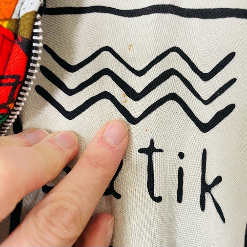 Vintage Kenar Vibrant Batik Patchwork Soft Zip Up… - image 6